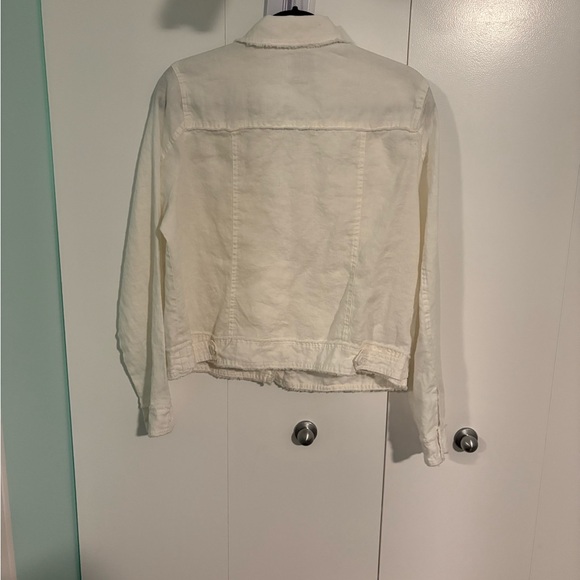 Tommy Bahama Cream Jean Jacket - Picture 2 of 9